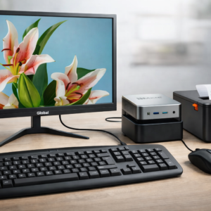 Mini PC Bmax +Monitor Global+Teclado + Mouse + Impresora Térmica Serforce